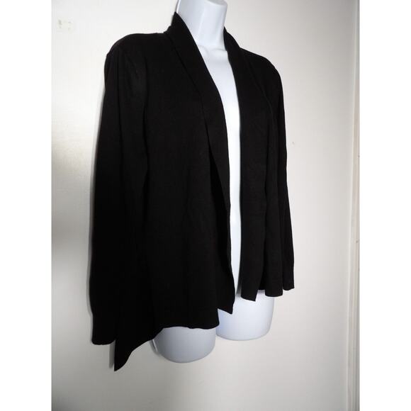 Love Scarlett Cardigan Sweater Black Womens Large Open Style Minimalist Capsule - Picture 3 of 11